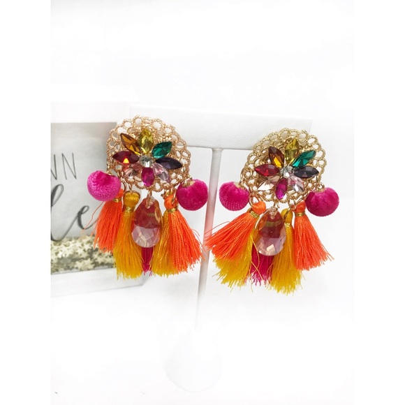 Bohemian Tassel Earrings - Picture 2 of 2